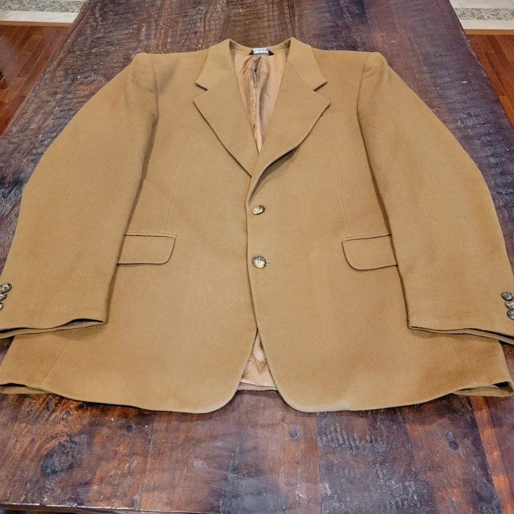 Vito Rufolo Blazer Wool Cashmere Blend‎ Mens Sport Coat Size 44 LN Italian Made